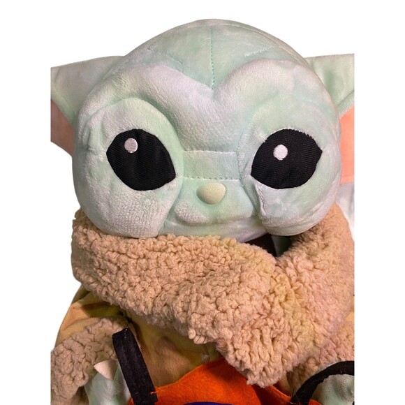 Disney Star Wars Mandalorian Baby Yoda Halloween Porch Greeter 20% Rare Large - Picture 9 of 14